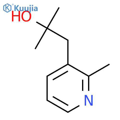 2-methyl-1-(2-methylpyridin-3-yl)propan-2-ol structure