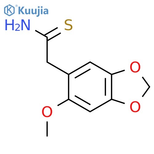 2-(6-Methoxy-1,3-dioxaindan-5-yl)ethanethioamide structure