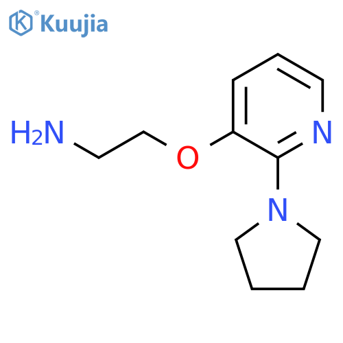 2-{2-(pyrrolidin-1-yl)pyridin-3-yloxy}ethan-1-amine structure