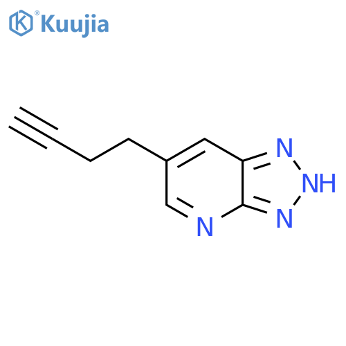 6-(but-3-yn-1-yl)-3H-1,2,3triazolo4,5-bpyridine structure