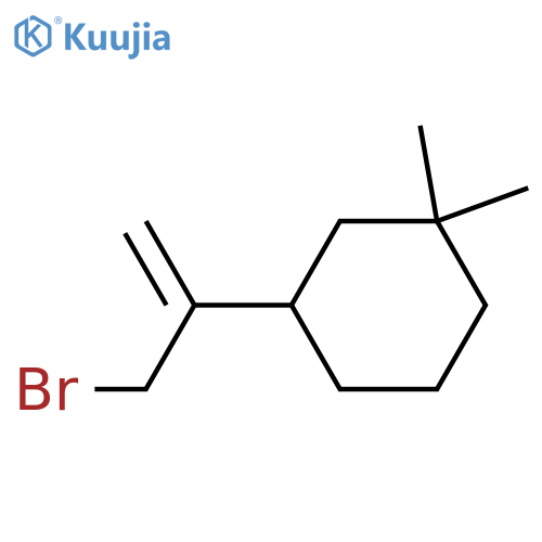 3-(3-bromoprop-1-en-2-yl)-1,1-dimethylcyclohexane structure