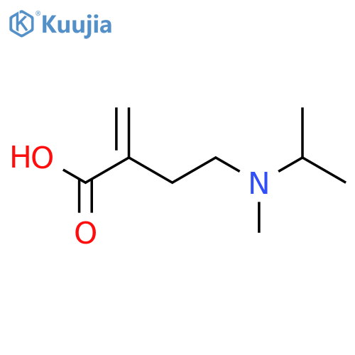4-methyl(propan-2-yl)amino-2-methylidenebutanoic acid structure