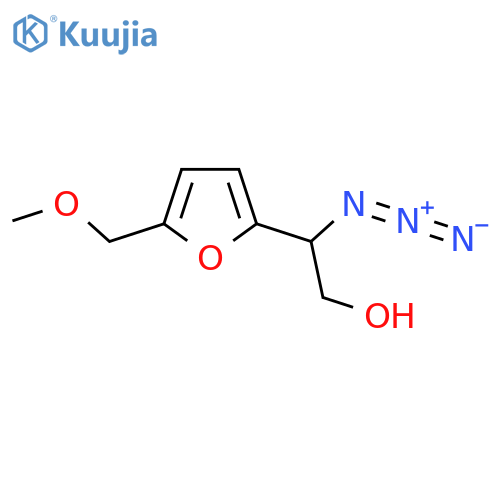2-azido-2-5-(methoxymethyl)furan-2-ylethan-1-ol structure