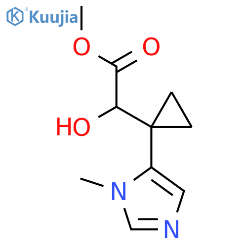 methyl 2-hydroxy-2-1-(1-methyl-1H-imidazol-5-yl)cyclopropylacetate structure