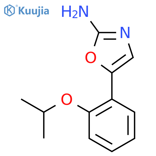 5-2-(propan-2-yloxy)phenyl-1,3-oxazol-2-amine structure