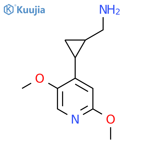 2-(2,5-dimethoxypyridin-4-yl)cyclopropylmethanamine structure