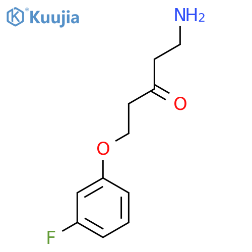 1-Amino-5-(3-fluorophenoxy)pentan-3-one structure