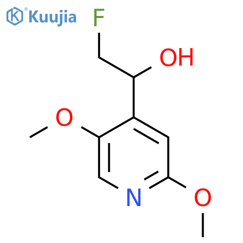1-(2,5-dimethoxypyridin-4-yl)-2-fluoroethan-1-ol structure