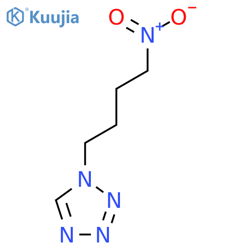 1-(4-nitrobutyl)-1H-1,2,3,4-tetrazole structure