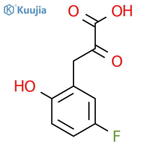 3-(5-Fluoro-2-hydroxyphenyl)-2-oxopropanoic acid structure