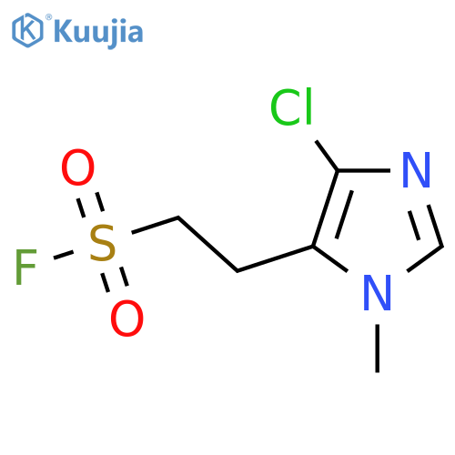 2-(4-chloro-1-methyl-1H-imidazol-5-yl)ethane-1-sulfonyl fluoride structure