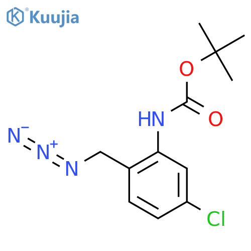 tert-butyl N-2-(azidomethyl)-5-chlorophenylcarbamate structure