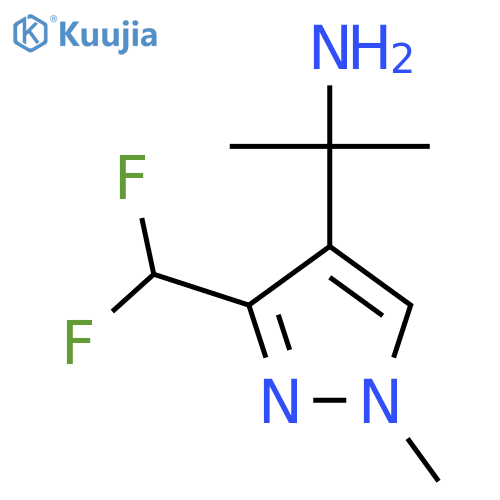 2-3-(difluoromethyl)-1-methyl-1H-pyrazol-4-ylpropan-2-amine structure