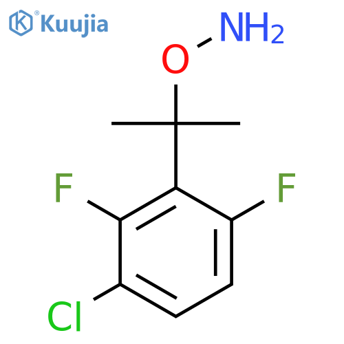 O-2-(3-chloro-2,6-difluorophenyl)propan-2-ylhydroxylamine structure