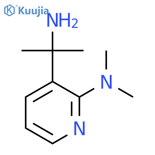 3-(2-aminopropan-2-yl)-N,N-dimethylpyridin-2-amine structure