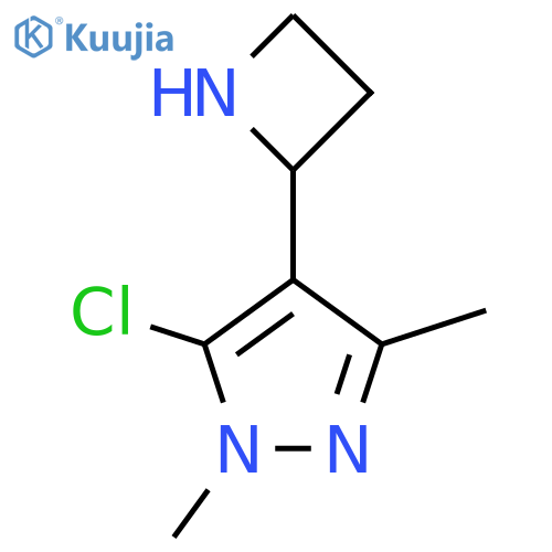 4-(azetidin-2-yl)-5-chloro-1,3-dimethyl-1H-pyrazole structure