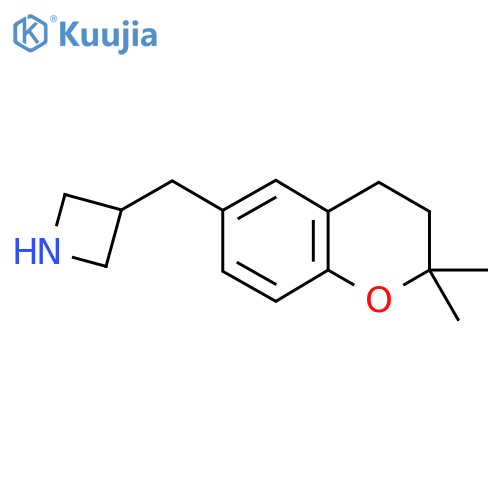 3-(2,2-dimethyl-3,4-dihydro-2H-1-benzopyran-6-yl)methylazetidine structure