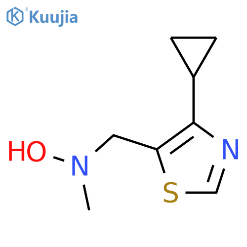 N-(4-cyclopropyl-1,3-thiazol-5-yl)methyl-N-methylhydroxylamine structure
