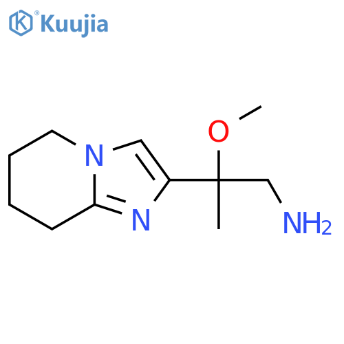 2-{5H,6H,7H,8H-imidazo1,2-apyridin-2-yl}-2-methoxypropan-1-amine structure