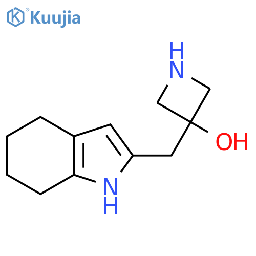 3-(4,5,6,7-tetrahydro-1H-indol-2-yl)methylazetidin-3-ol structure