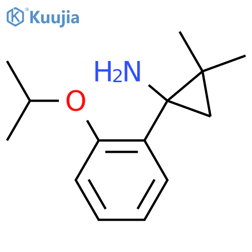 2,2-dimethyl-1-2-(propan-2-yloxy)phenylcyclopropan-1-amine structure