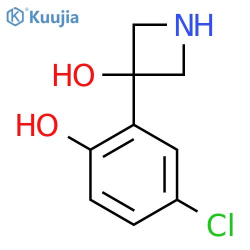 3-(5-chloro-2-hydroxyphenyl)azetidin-3-ol structure