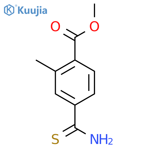 methyl 4-carbamothioyl-2-methylbenzoate structure