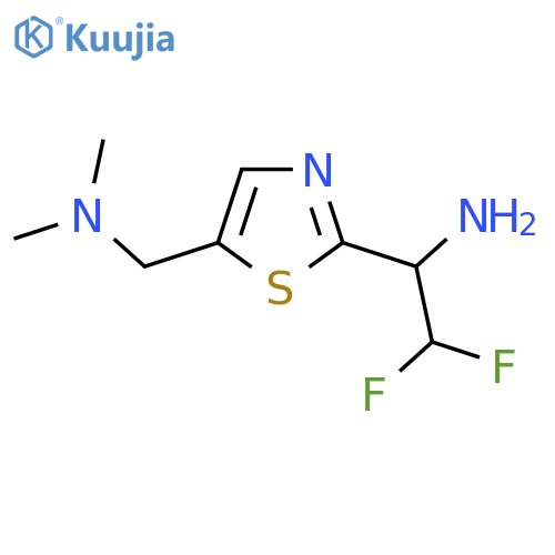 1-{5-(dimethylamino)methyl-1,3-thiazol-2-yl}-2,2-difluoroethan-1-amine structure