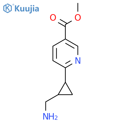 methyl 6-2-(aminomethyl)cyclopropylpyridine-3-carboxylate structure