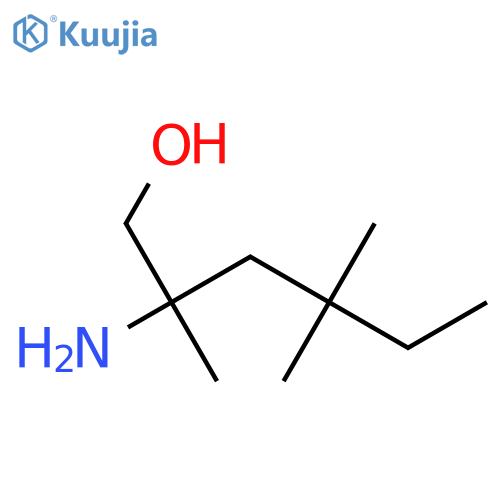 2-amino-2,4,4-trimethylhexan-1-ol structure