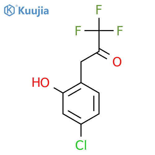 3-(4-chloro-2-hydroxyphenyl)-1,1,1-trifluoropropan-2-one structure