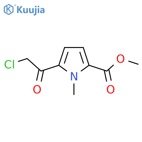 methyl 5-(2-chloroacetyl)-1-methyl-1H-pyrrole-2-carboxylate structure