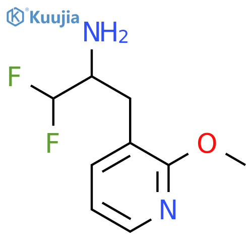 1,1-difluoro-3-(2-methoxypyridin-3-yl)propan-2-amine structure
