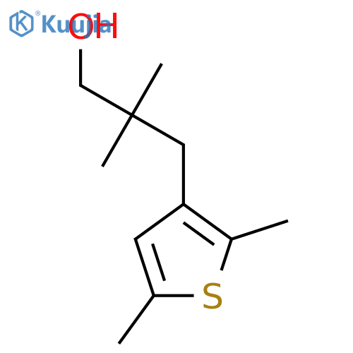 3-(2,5-dimethylthiophen-3-yl)-2,2-dimethylpropan-1-ol structure