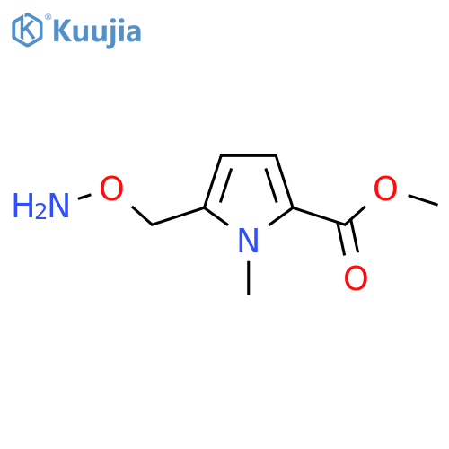 methyl 5-(aminooxy)methyl-1-methyl-1H-pyrrole-2-carboxylate structure