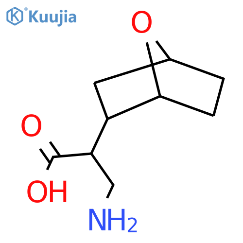 3-amino-2-{7-oxabicyclo2.2.1heptan-2-yl}propanoic acid structure