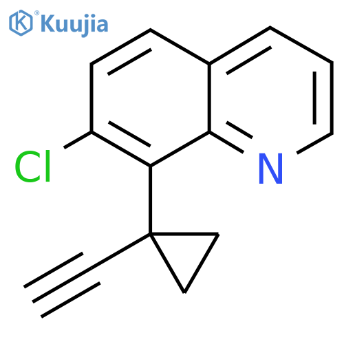7-chloro-8-(1-ethynylcyclopropyl)quinoline structure