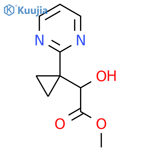 methyl 2-hydroxy-2-1-(pyrimidin-2-yl)cyclopropylacetate structure