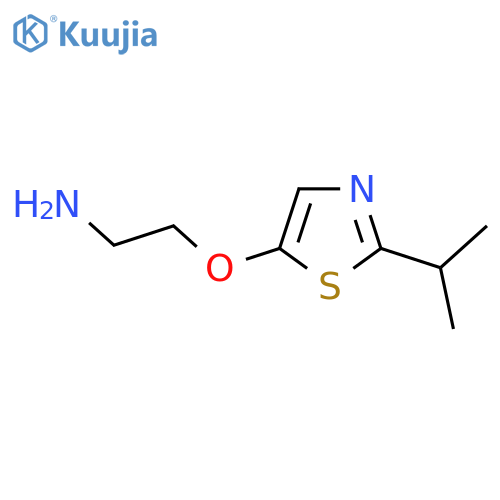 2-{2-(propan-2-yl)-1,3-thiazol-5-yloxy}ethan-1-amine structure
