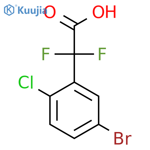 2-(5-bromo-2-chlorophenyl)-2,2-difluoroacetic acid structure