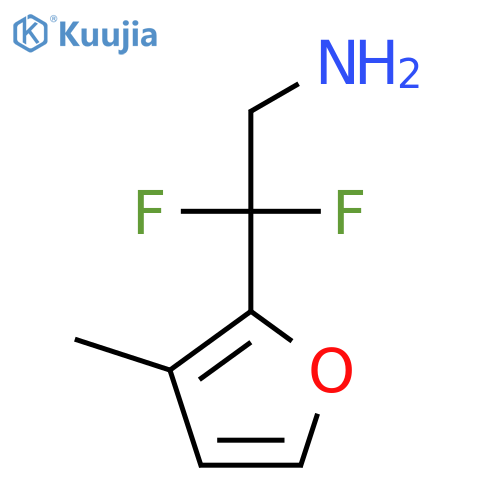 2,2-difluoro-2-(3-methylfuran-2-yl)ethan-1-amine structure