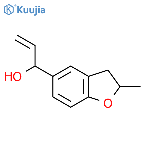 1-(2-methyl-2,3-dihydro-1-benzofuran-5-yl)prop-2-en-1-ol structure