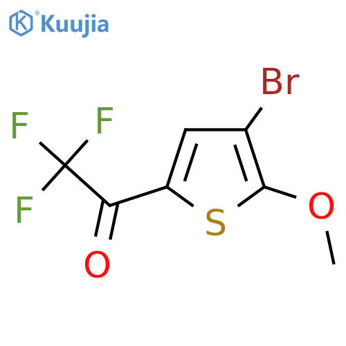 1-(4-bromo-5-methoxythiophen-2-yl)-2,2,2-trifluoroethan-1-one structure