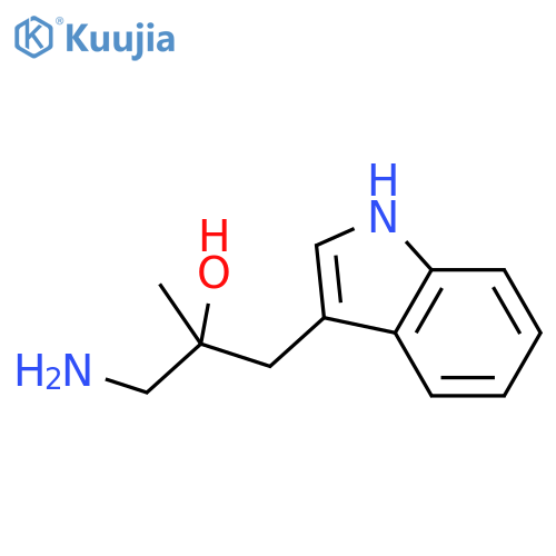 1-amino-3-(1H-indol-3-yl)-2-methylpropan-2-ol structure