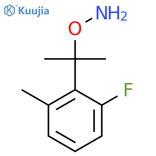 O-2-(2-fluoro-6-methylphenyl)propan-2-ylhydroxylamine structure