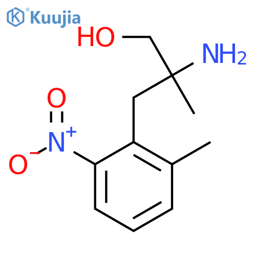 2-amino-2-methyl-3-(2-methyl-6-nitrophenyl)propan-1-ol structure