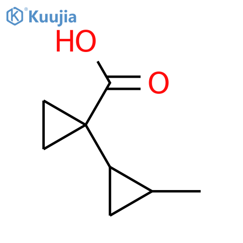 1-(2-methylcyclopropyl)cyclopropane-1-carboxylic acid structure