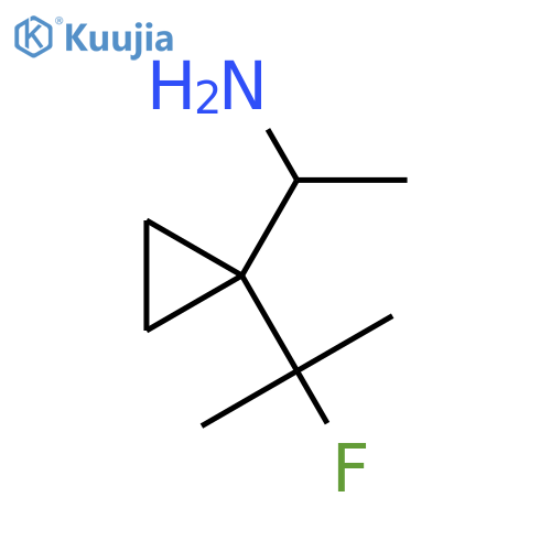 1-1-(2-fluoropropan-2-yl)cyclopropylethan-1-amine structure