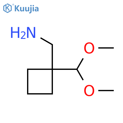 1-(dimethoxymethyl)cyclobutylmethanamine structure