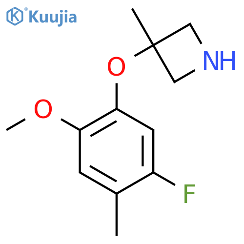 3-(5-Fluoro-2-methoxy-4-methylphenoxy)-3-methylazetidine structure